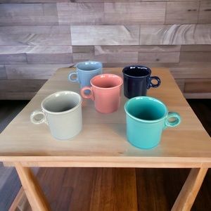 Mismatched Fiestaware Mugs